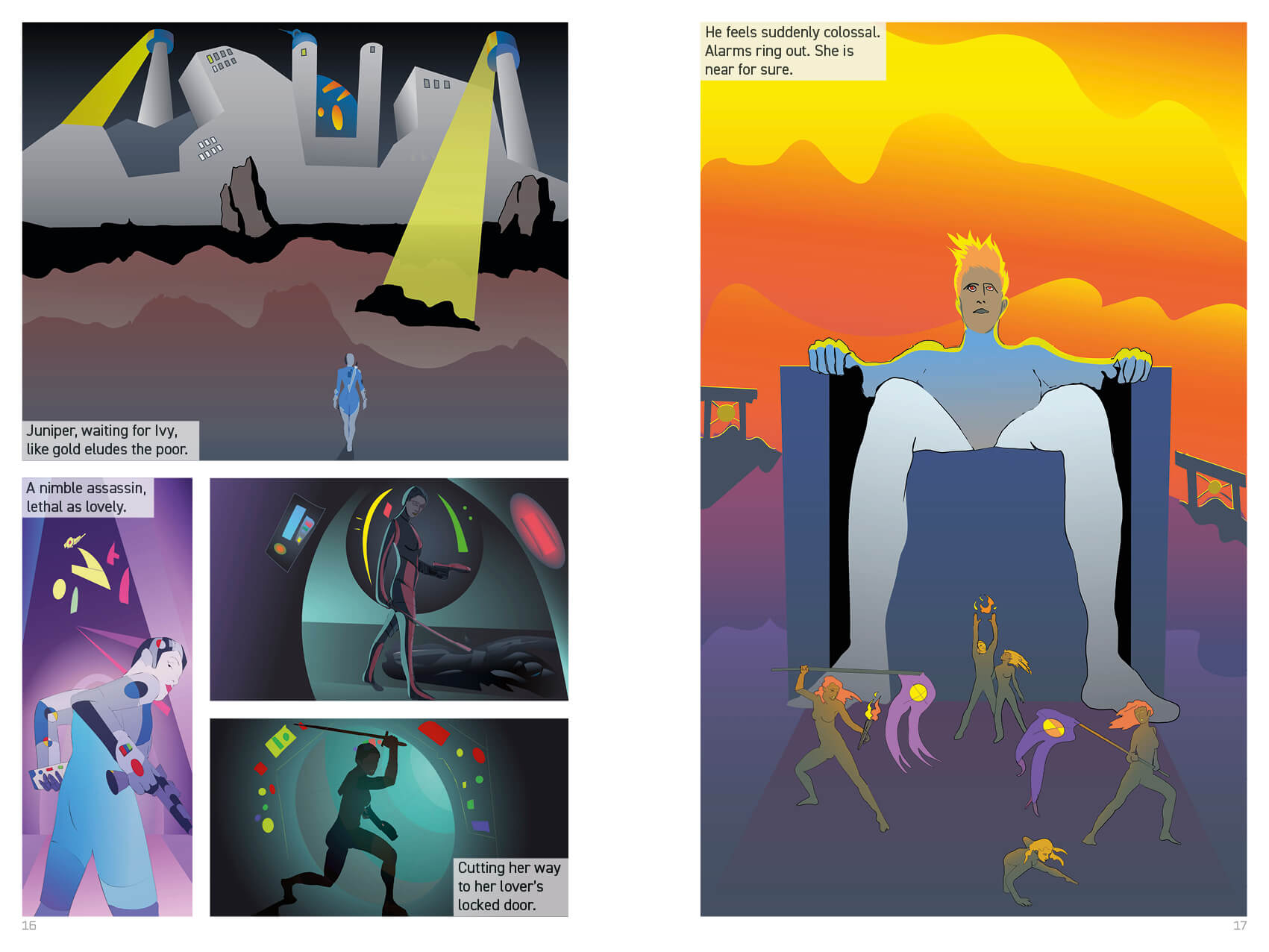 samplespread of graphic novel